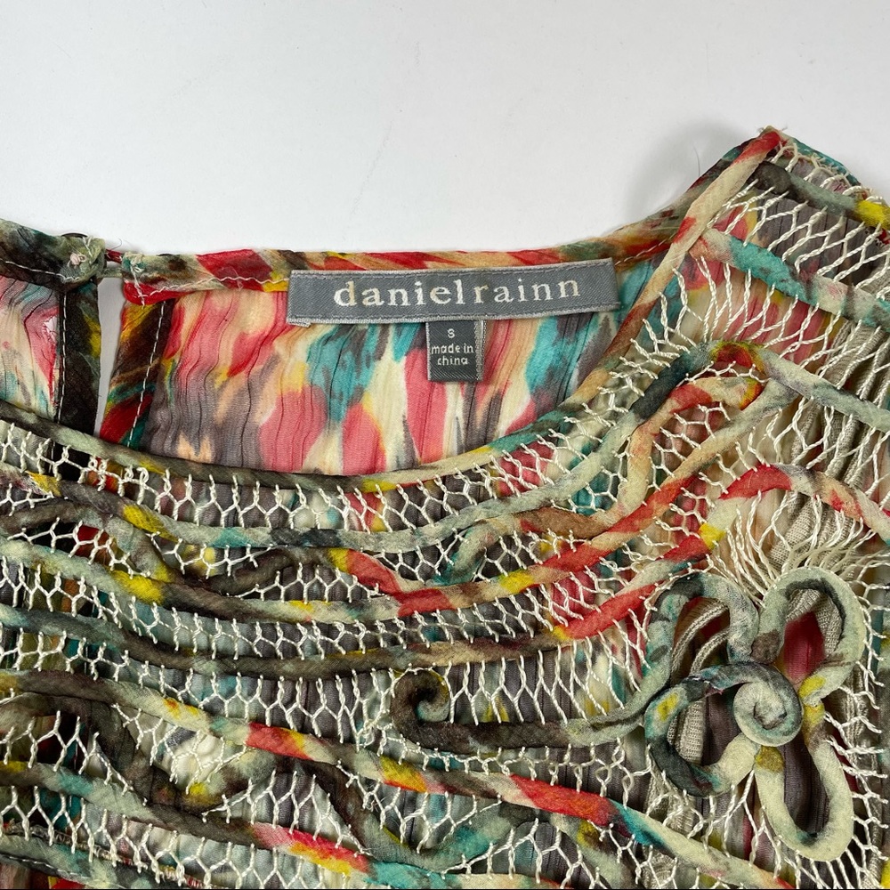 Danielrainn Beautiful Spring Printed Chiffon Blou… - image 8